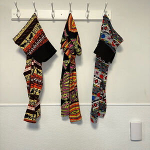 Lot of 3 assorted women’s leggings one size funky always